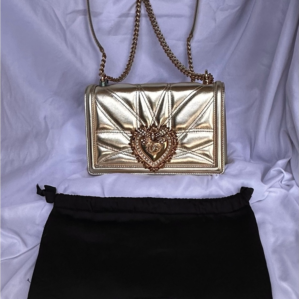 Dolce & Gabbana Gold Shoulder Bag